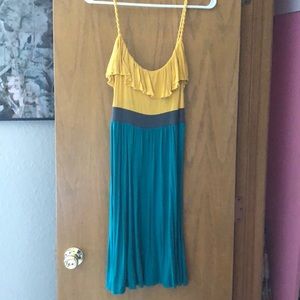 Size small green and yellow dress